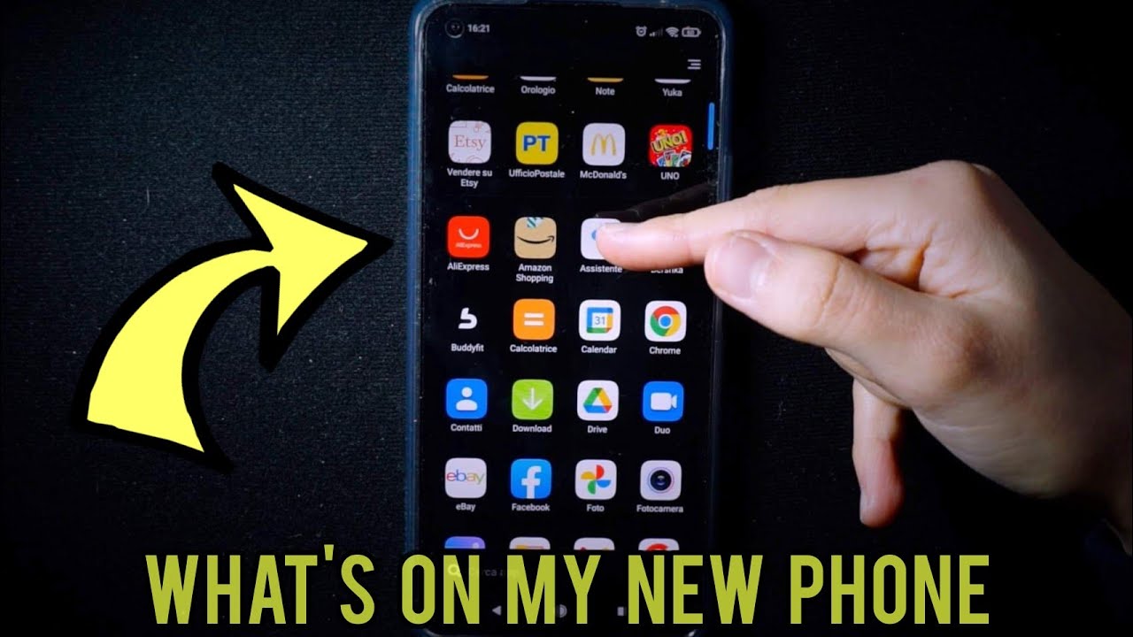 WHAT'S ON MY NEW PHONE 📲  (Xiaomi 11 Lite 5G Ne) | ASMR ITA