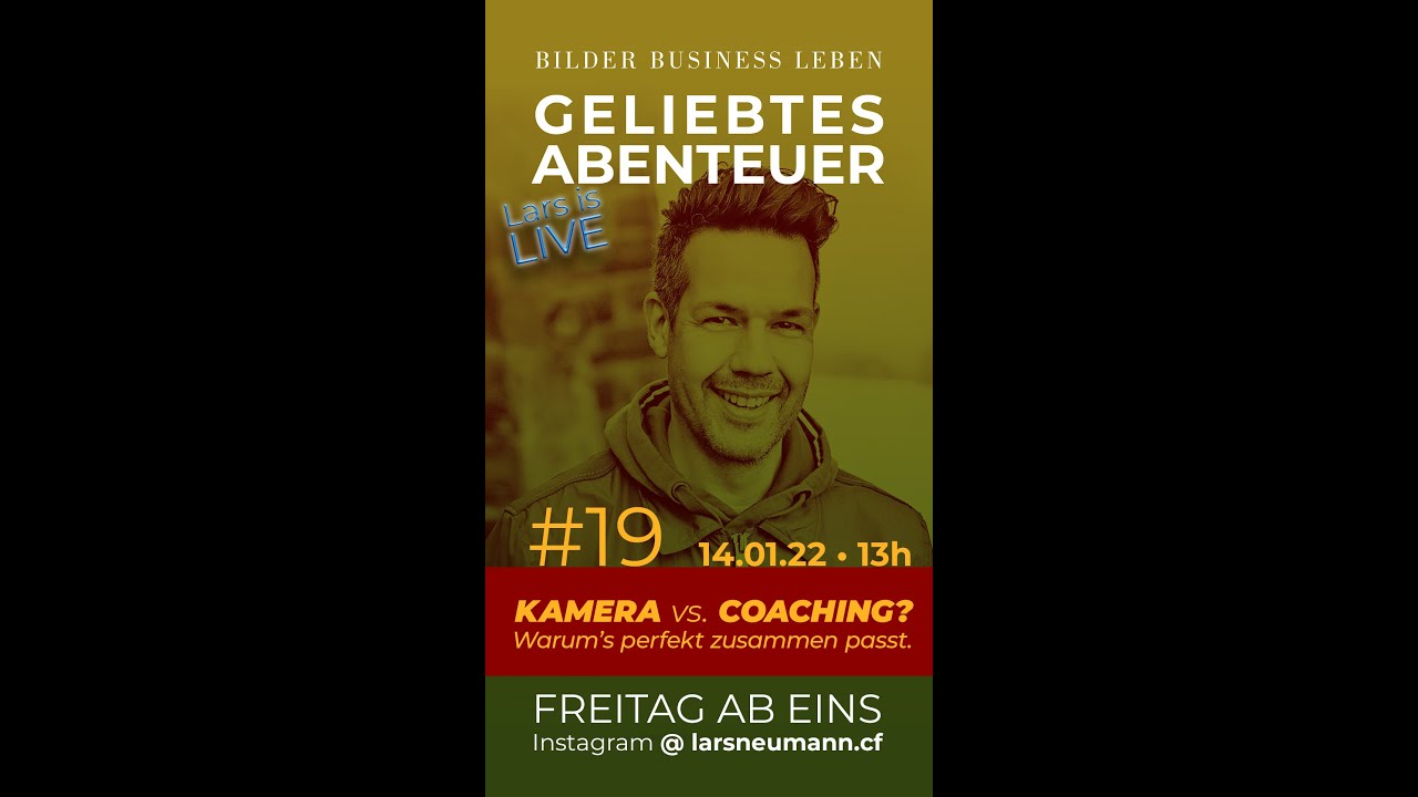 Lars is Live: #19 Kamera vs. Coaching? - Warum’s perfekt zusammen passt.