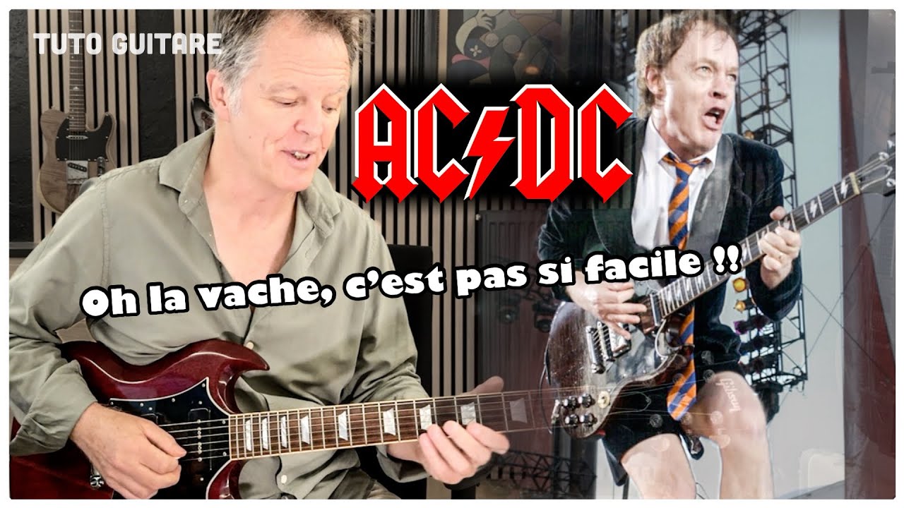 Thunderstuck - tuto guitar - AC/DC