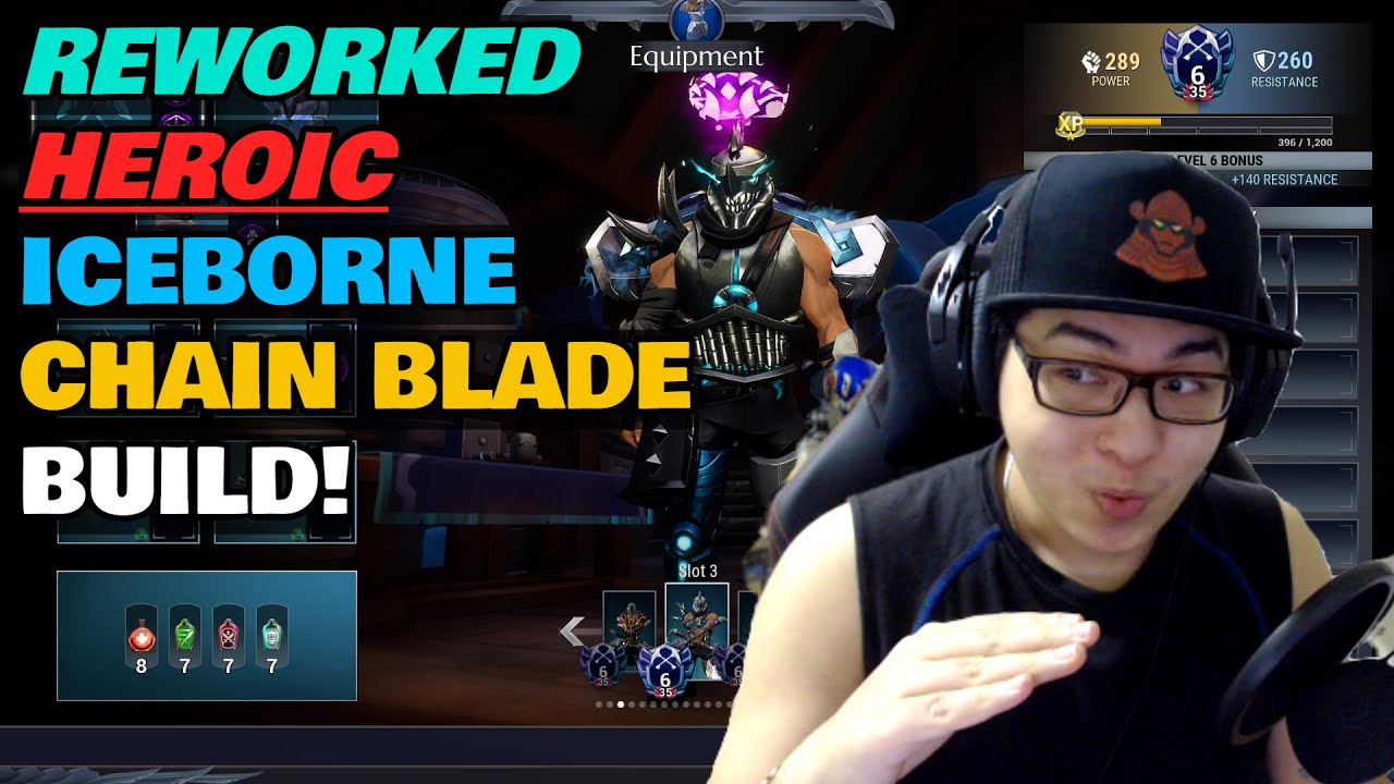 REWORKED! - Dauntless Heroic Iceborne Chain Blade Build - Patch 1.8.3. - Solo Heroic Blaze Esca!