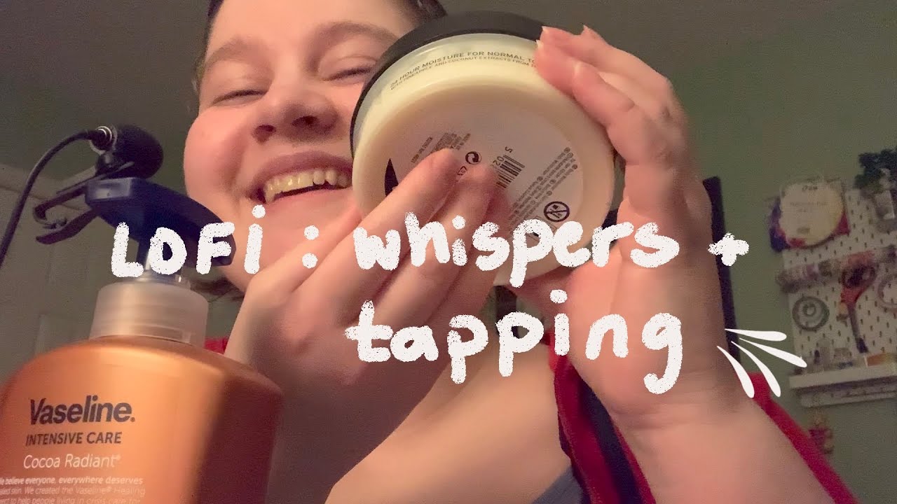 My first ASMR video! Lofi whispers and tapping 😇