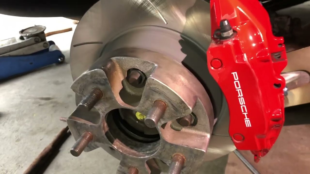 Rebel Racing rear wheel big brake upgrade for Jemal's Porsche 911