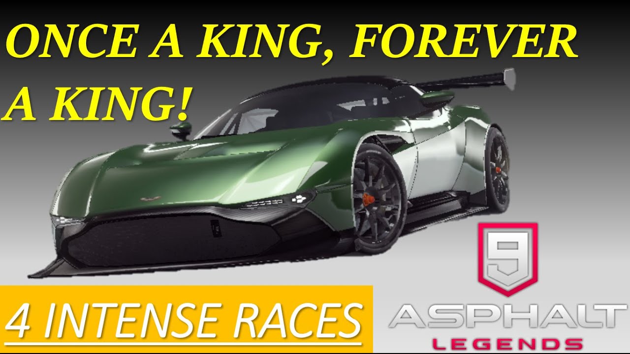 Asphalt 9 Multiplayer - ONCE A KING, FOREVER A KING: Aston Martin Vulcan [4 INTENSE RACES]