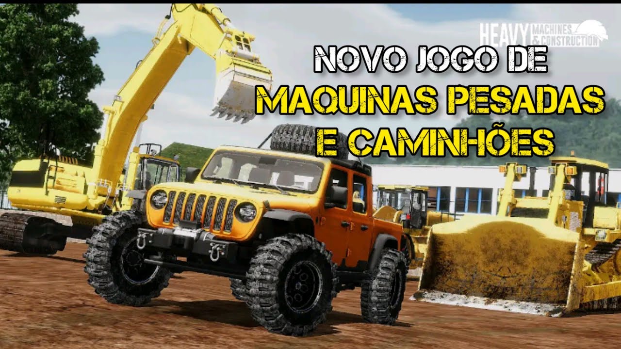 NOVO JOGO de CAMINHÃO e MAQUINAS PESADAS para ANDROID