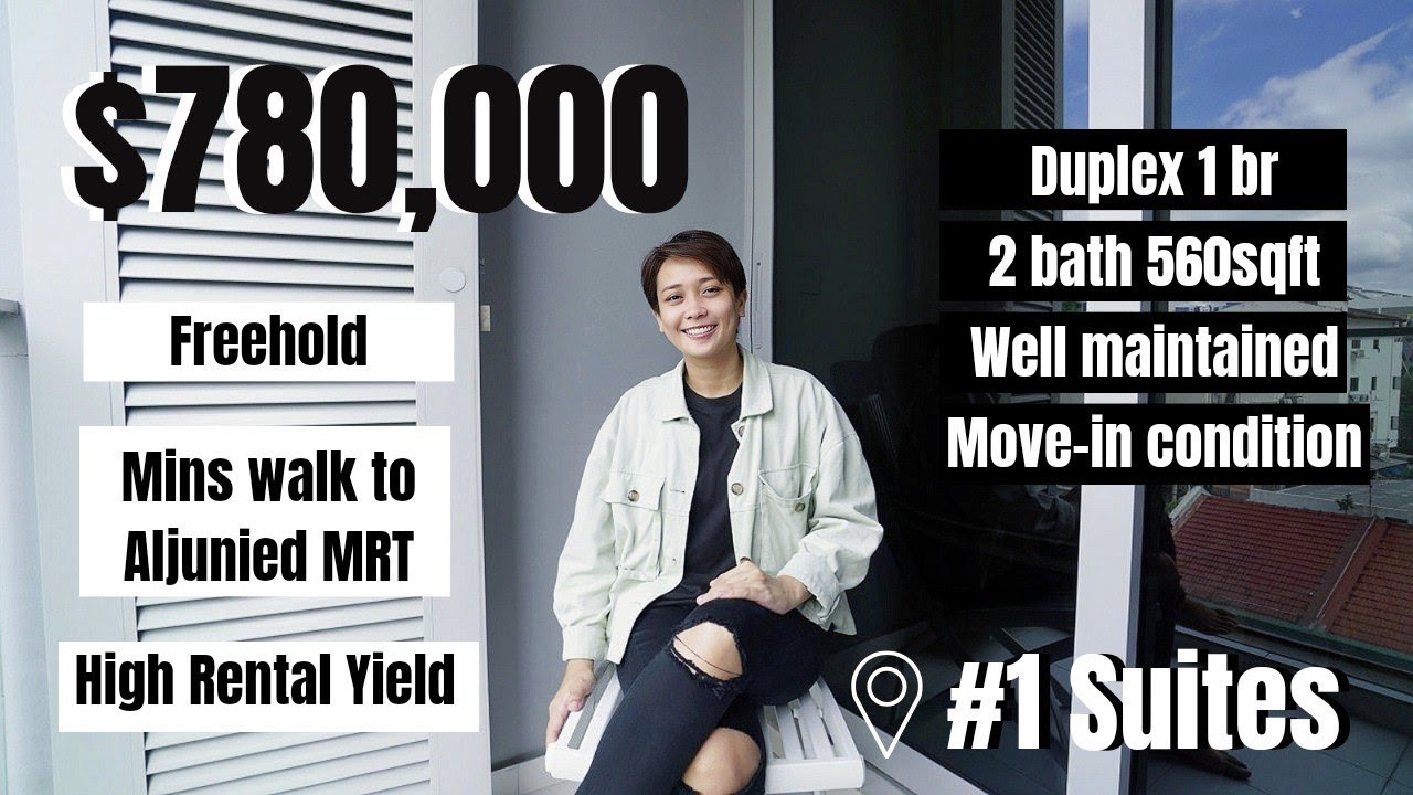 #1 Suites (One Suites) Geylang: Freehold Duplex 1 Br 2 Bath High Rental Yield Mins to Aljunied MRT