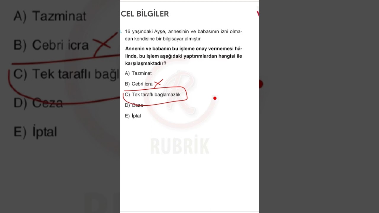 ÖSYM Tahmin Sorular