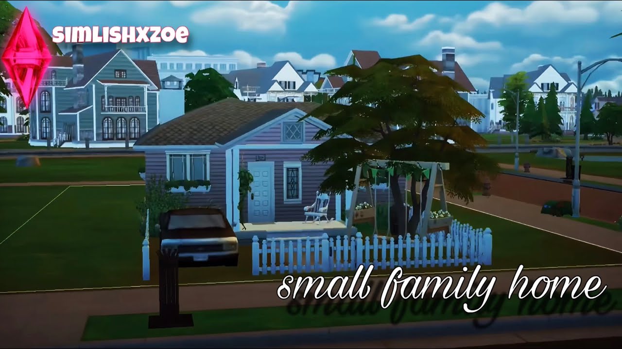 Small family home | Sims 4 speed build | No CC