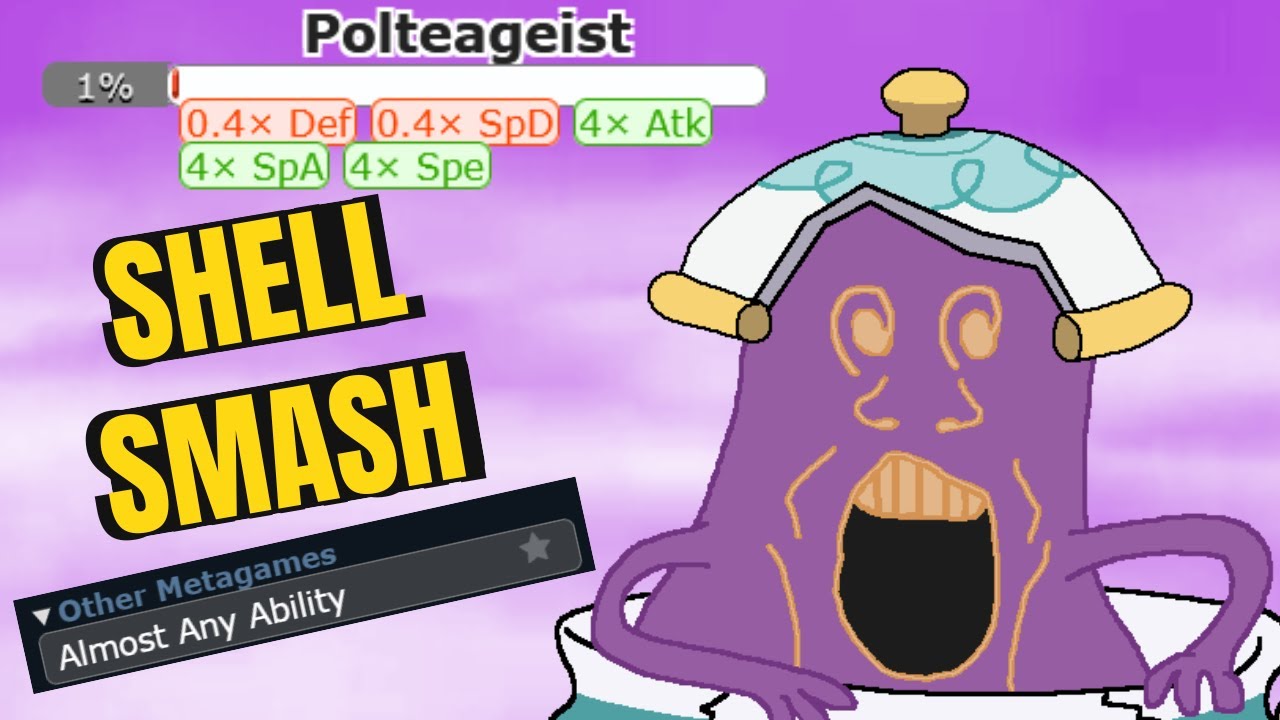 Shell Smash Polteageist is BROKEN in Almost Any Ability | Pok&eacute;mon Showdown AAA Ladder
