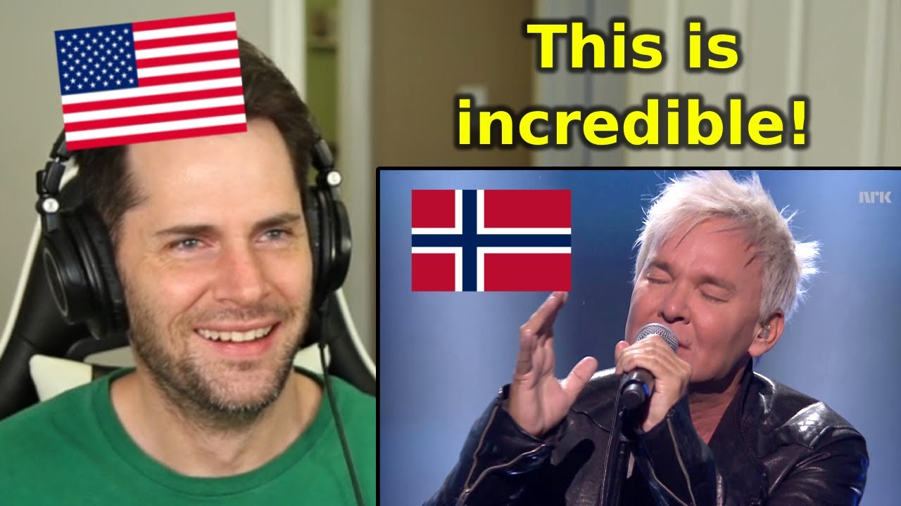 American Reacts to 1 Norwegian Man Does 35 Parodies Live on Stage