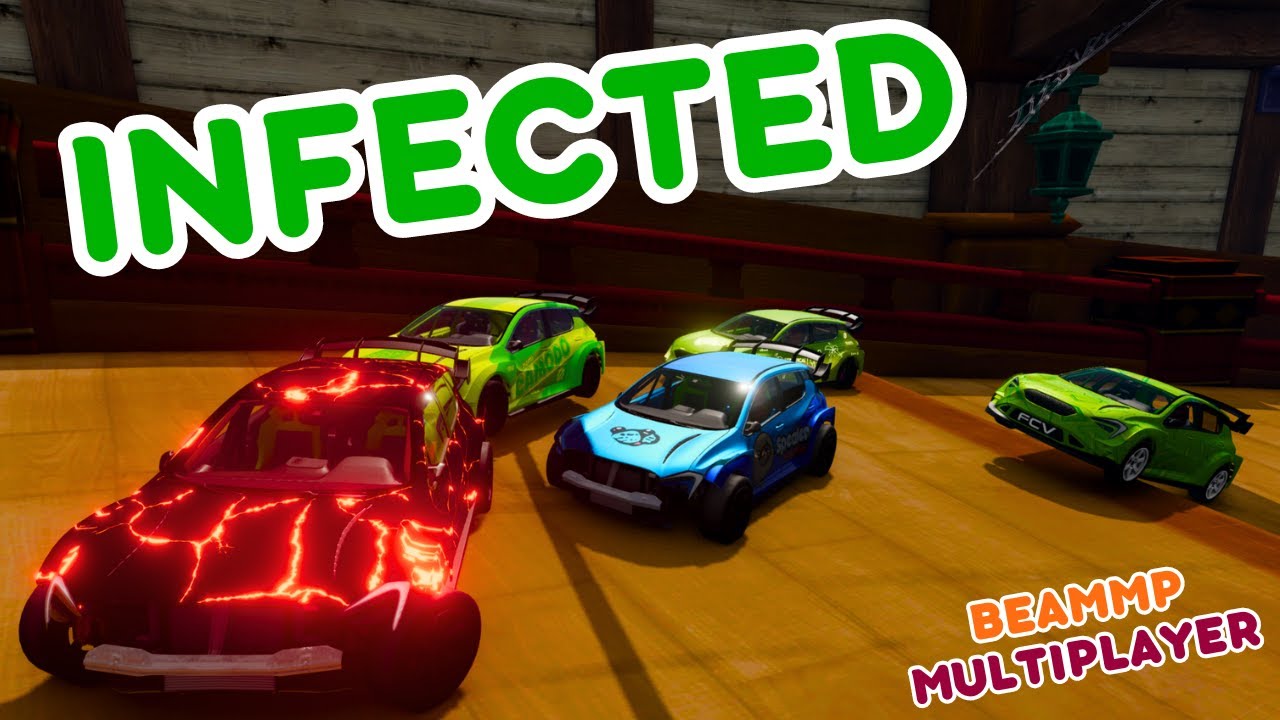 INFECTED has spread to LUIGI's Mansion can we run away in BeamNG Drive🚗💥🔽