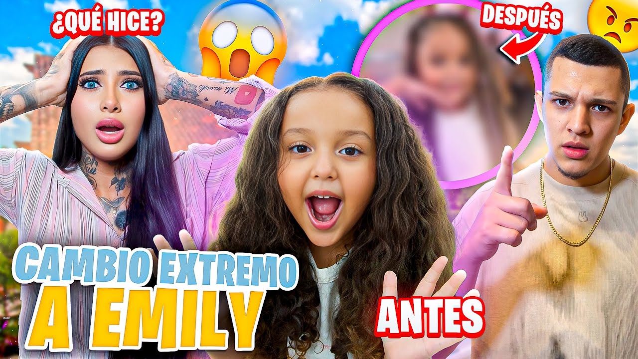 🤯💁🏻‍♀️LE HICE UN CAMBIO DE CABELLO EXTREMO A EMILY *asi reaccionaron todos* | Sofi Muñoz 💗