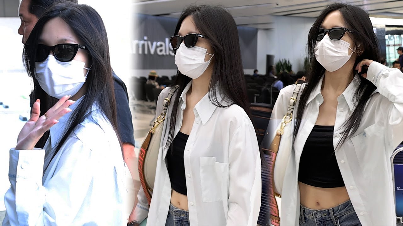 230729 트와이스 미나(TWICE MINA) 우아한 입국 Airport Arrival | 김포공항