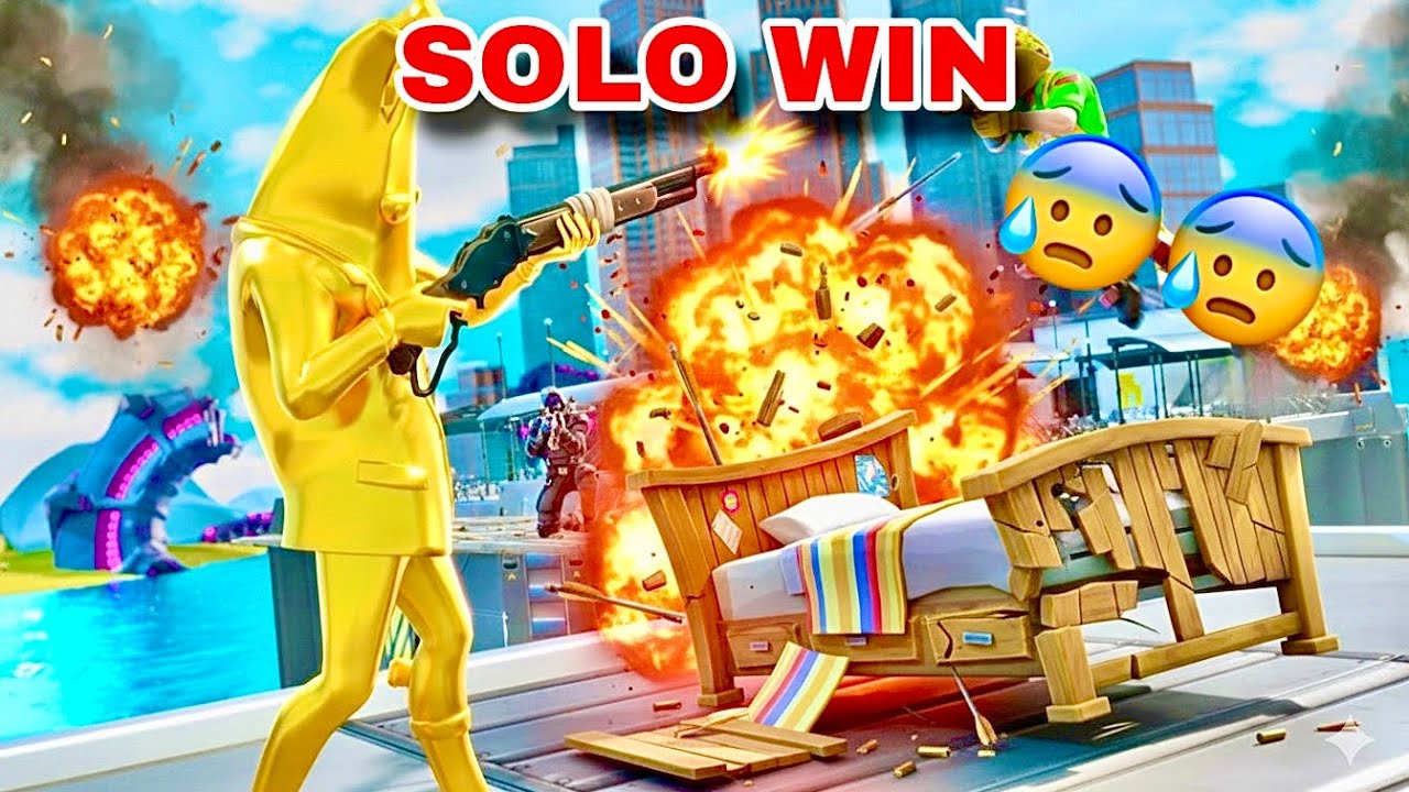 Как победить в одиночном режиме заядлых игроков в Fortnite BedWars! (1 против 3)