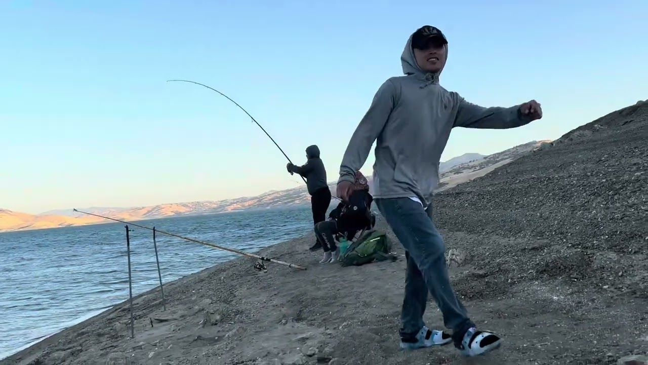 Fishing at San Luis Reservoir, ￼#newversion ￼ five person limit out in two hours￼