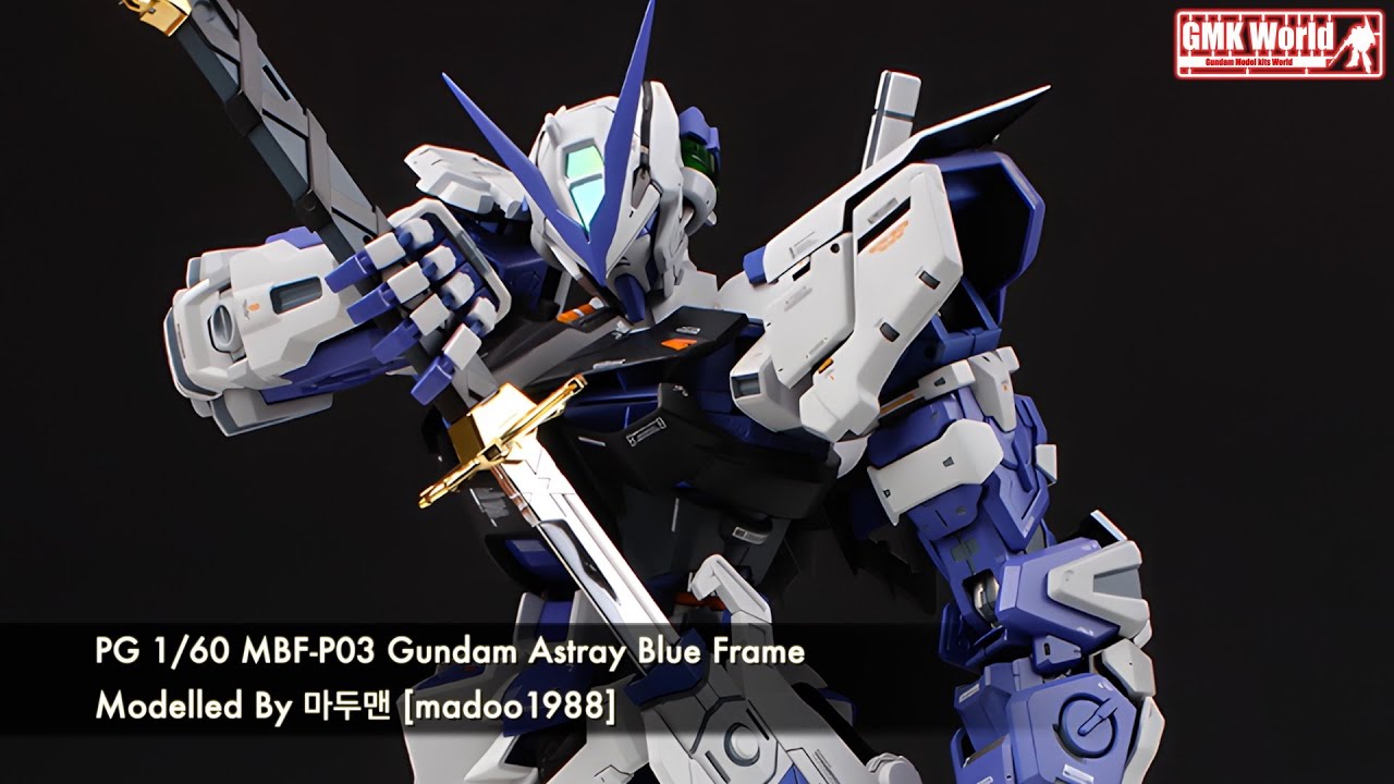 PG 1/60 MBF-P03 Gundam Astray Blue Frame &mdash; индивидуальная сборка