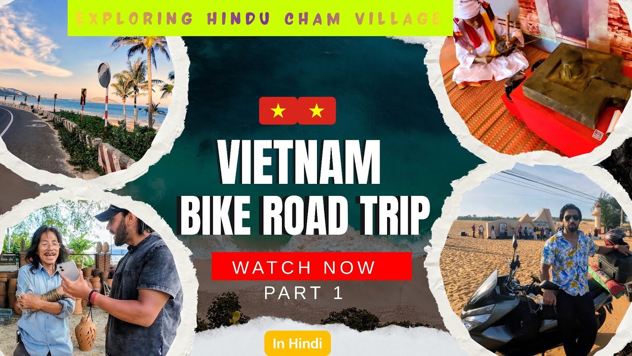 Vietnam Bike Road Trip 🇻🇳 | Hindu Temples & Coastal Ride | Ho Chi Minh to Nha Trang