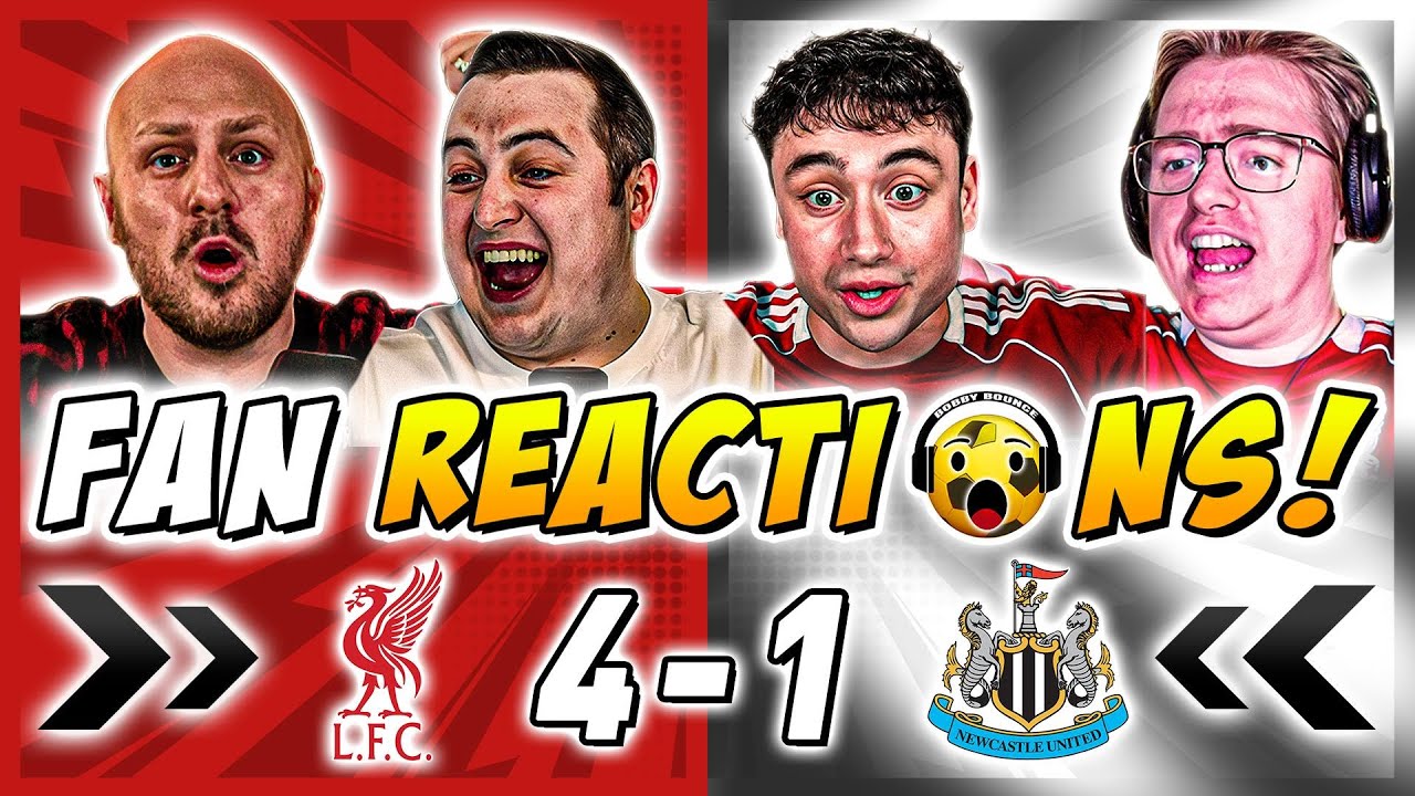 Liverpool Fans Reactions to Liverpool 4-1 Newcastle | Premier League Fan Reactions