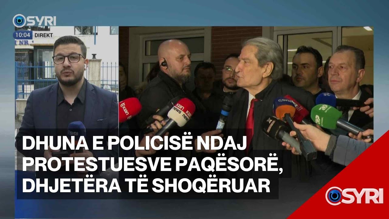 Dhuna e policisë ndaj protestuesve paqësorë, dhjetëra të shoqëruar