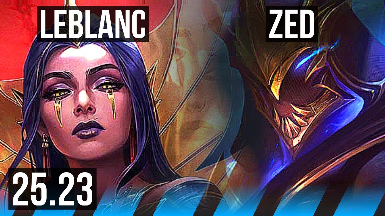 LEBLANC vs ZED (MID) | 5/0/2 | KR Master | 25.23
