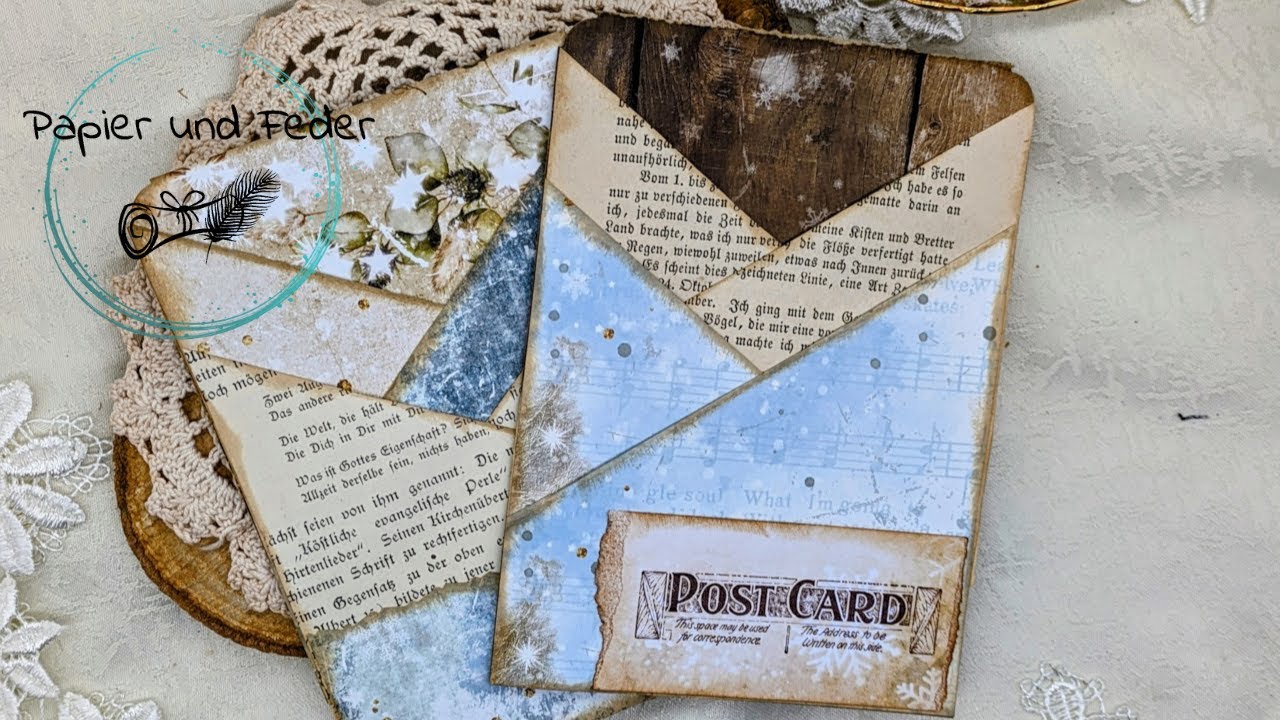 Junk Journal // Mehrfachpocket aus Resten // Ganz einfach gebastelt und sieht super aufwendig aus