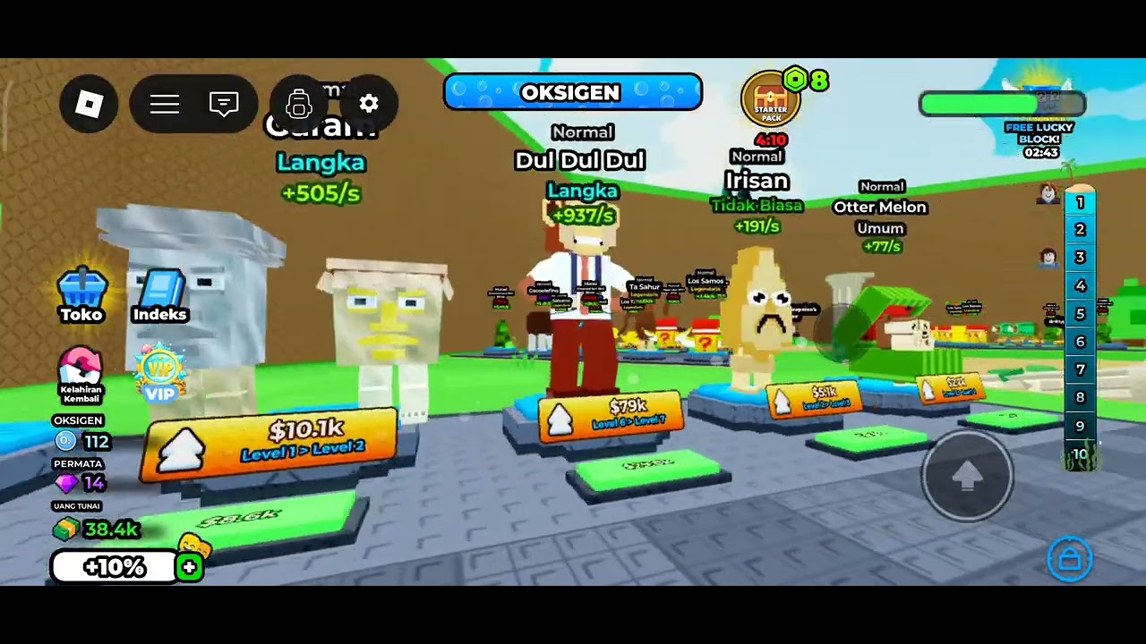 Main menyelam untuk brainrot bareng 2 teman saya#roblox