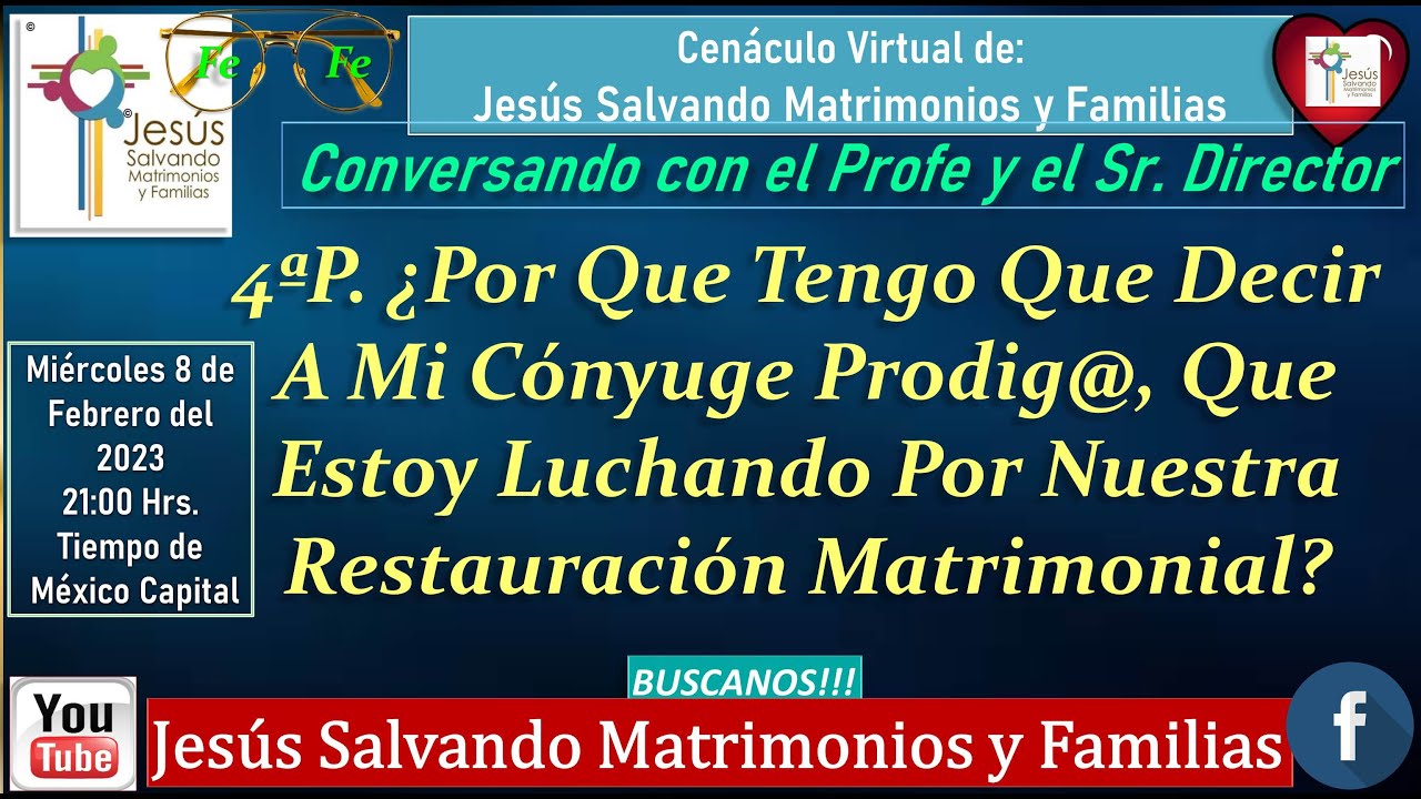 4ªP Por Que Tengo Que Decir A Mi Cónyuge Prodig@ Que Estoy Luchando Por la Restauración Matrimonial?