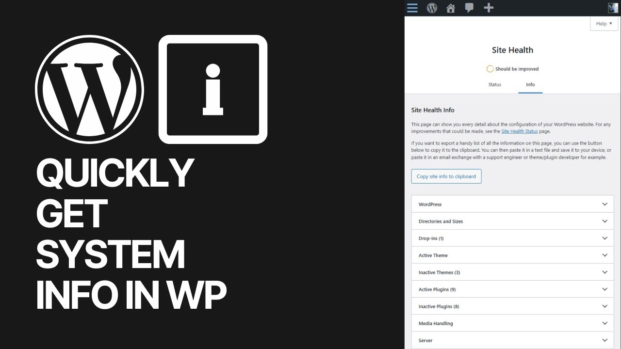 How to Quickly Get System Information for Your WordPress Site?