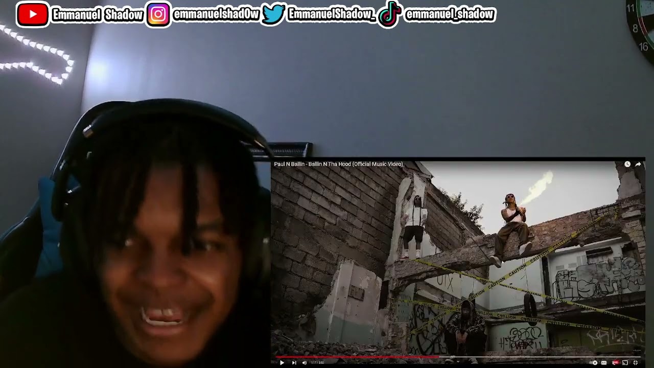 EAZY E TRIBUTE  |Paul N Ballin - Ballin N Tha Hood (Official Music Video)|(REACTION!!?)
