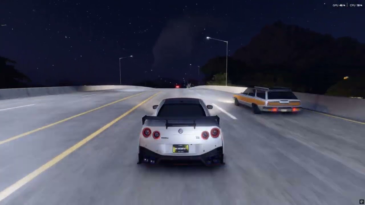 Driving my Nissan GTR with my Logitech g923 (the Crew Motorfest)