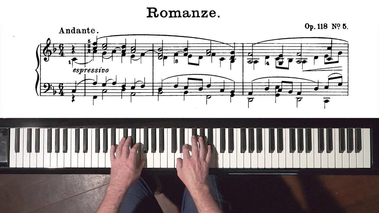 Brahms - Romanze Op.118, No.5 P. Barton, FEURICH piano