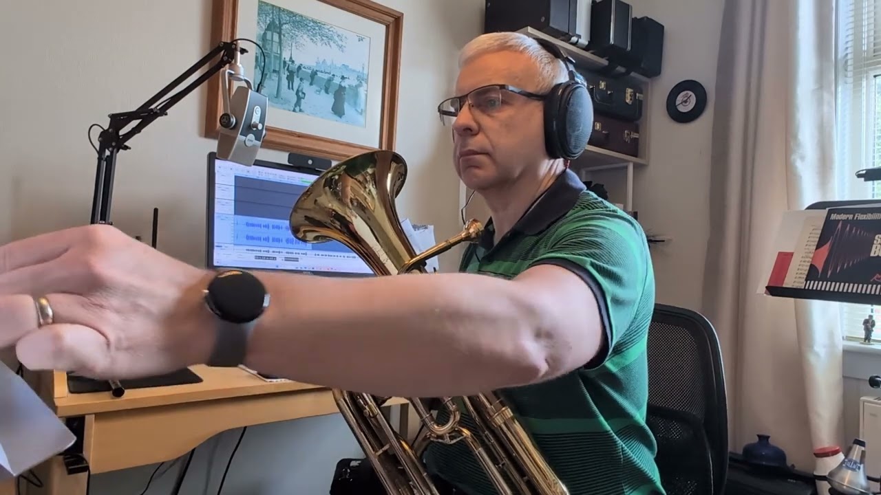 Mozart Horn Concerto no 2 K417 in Eb (transposed to Bb) on Baritone Horn