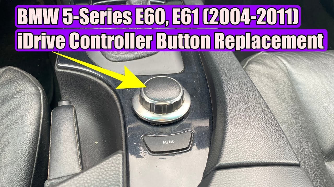 How to remove / replace BMW 5-Series E60, E61 (2004-2011) iDrive Controller Button