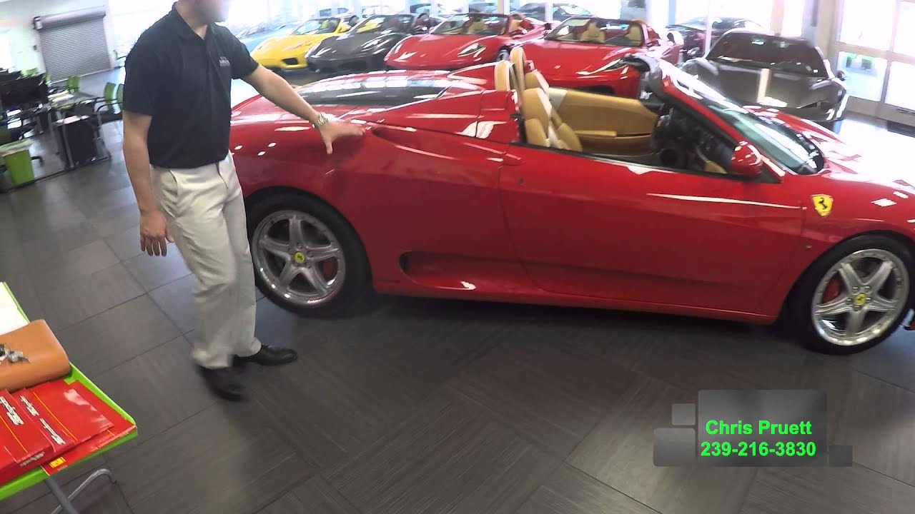 2005 Ferrari 360 Spider F1 Red 8k For Sale
