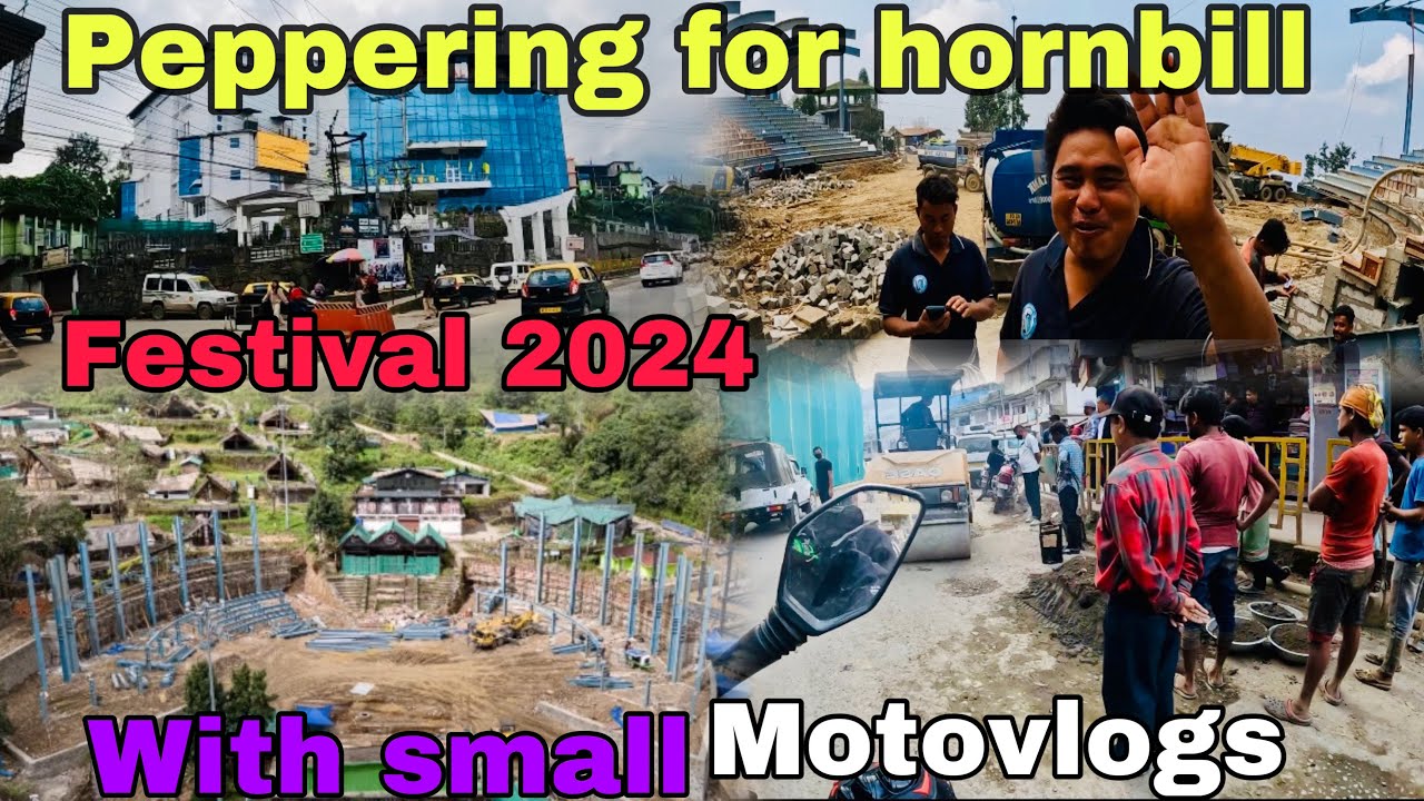 Peparing for hornbill festival 2024, Kohima Nagaland