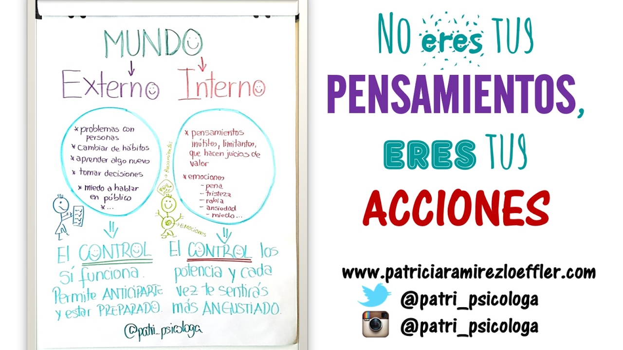No eres tus pensamientos, eres tus acciones.