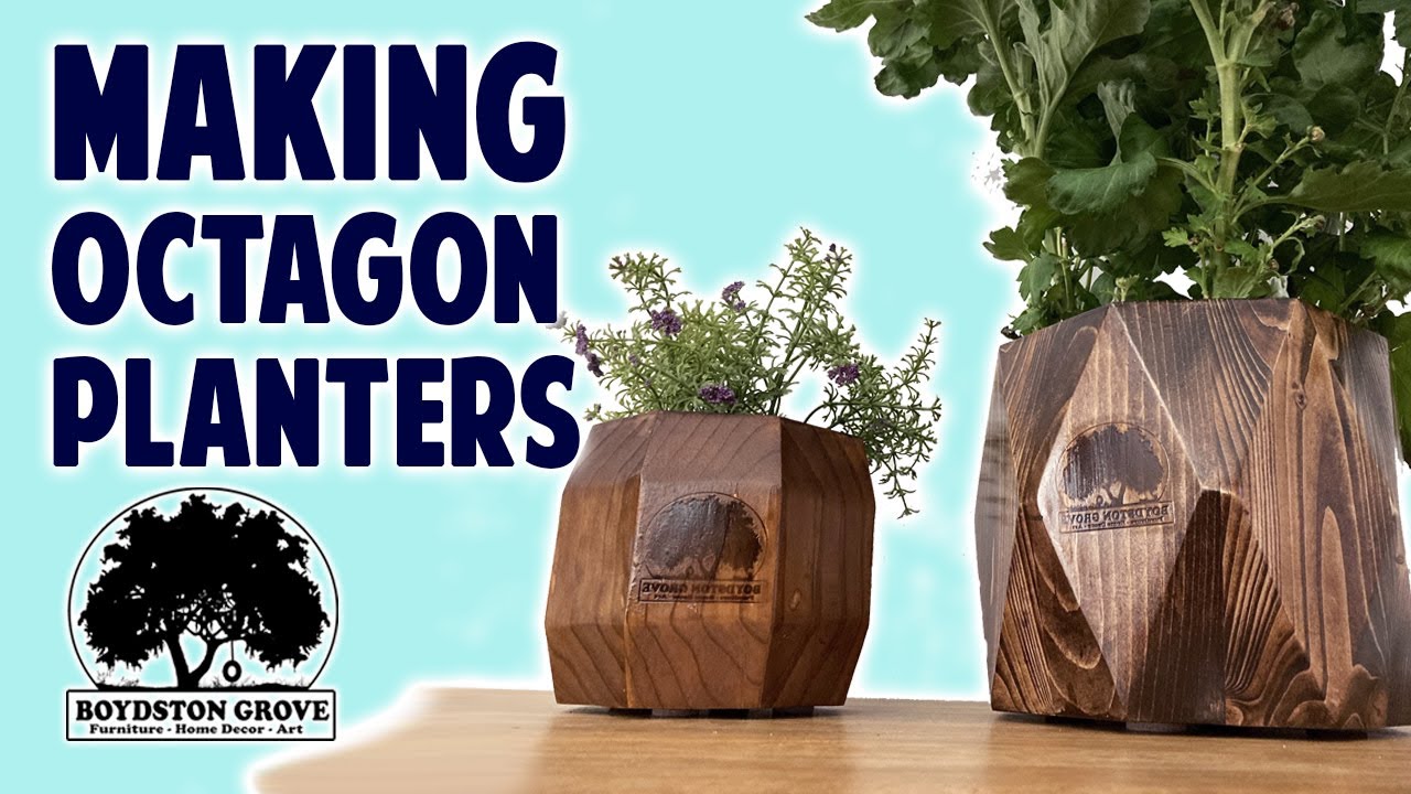 Making Wooden Octagon Planters // We Try Ebonizing!