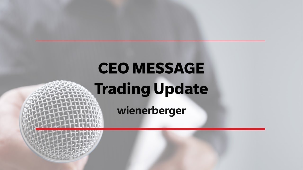 Wienerberger AG CEO Message: Successful Start into 2018