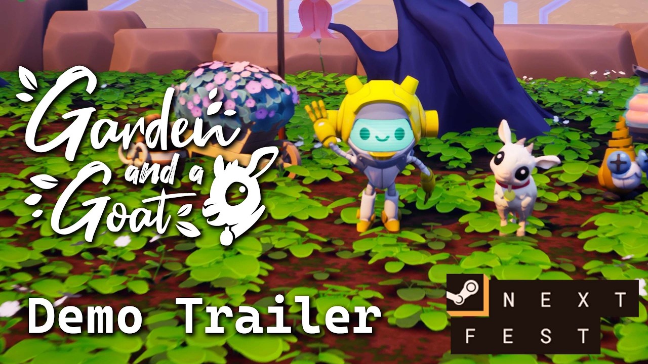 Steam Next Fest - Demo Trailer 🌱 Garden and a Goat 🌱