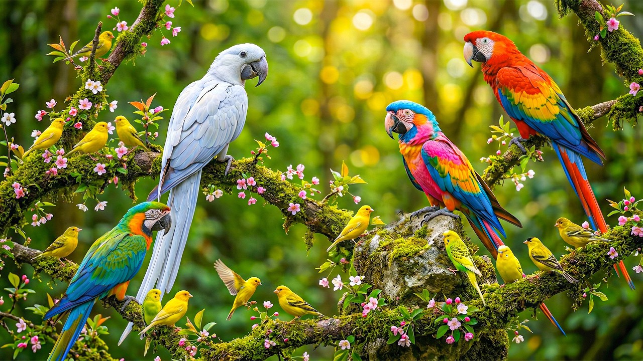 🎹 Relaxing Piano with Spring Forest Bird Sounds 🕊 Healing Music for Calm Mind & Inner Peace