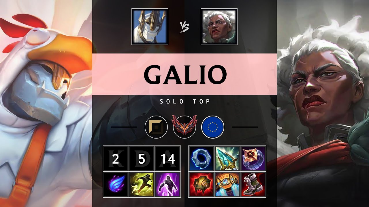 Galio Top vs Ambessa - EUW Grandmaster Patch 25.19