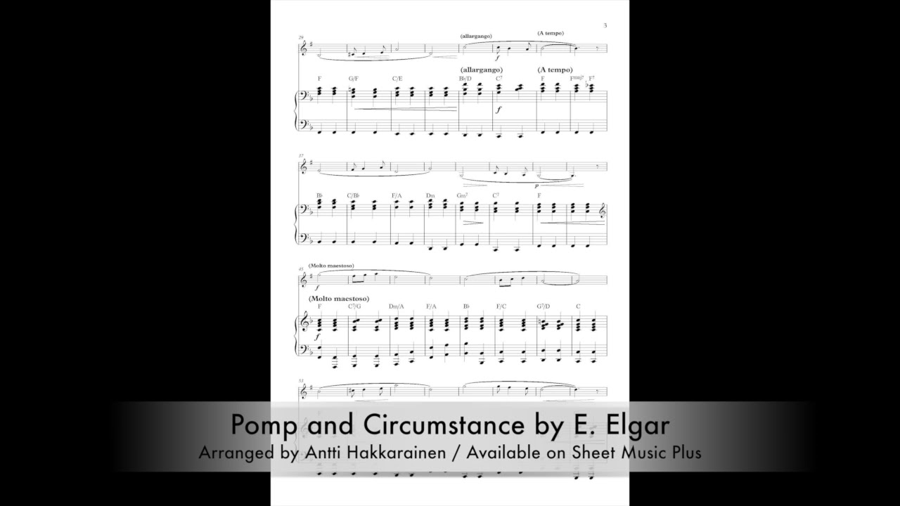 Pomp and Circumstance - Clarinet & Piano