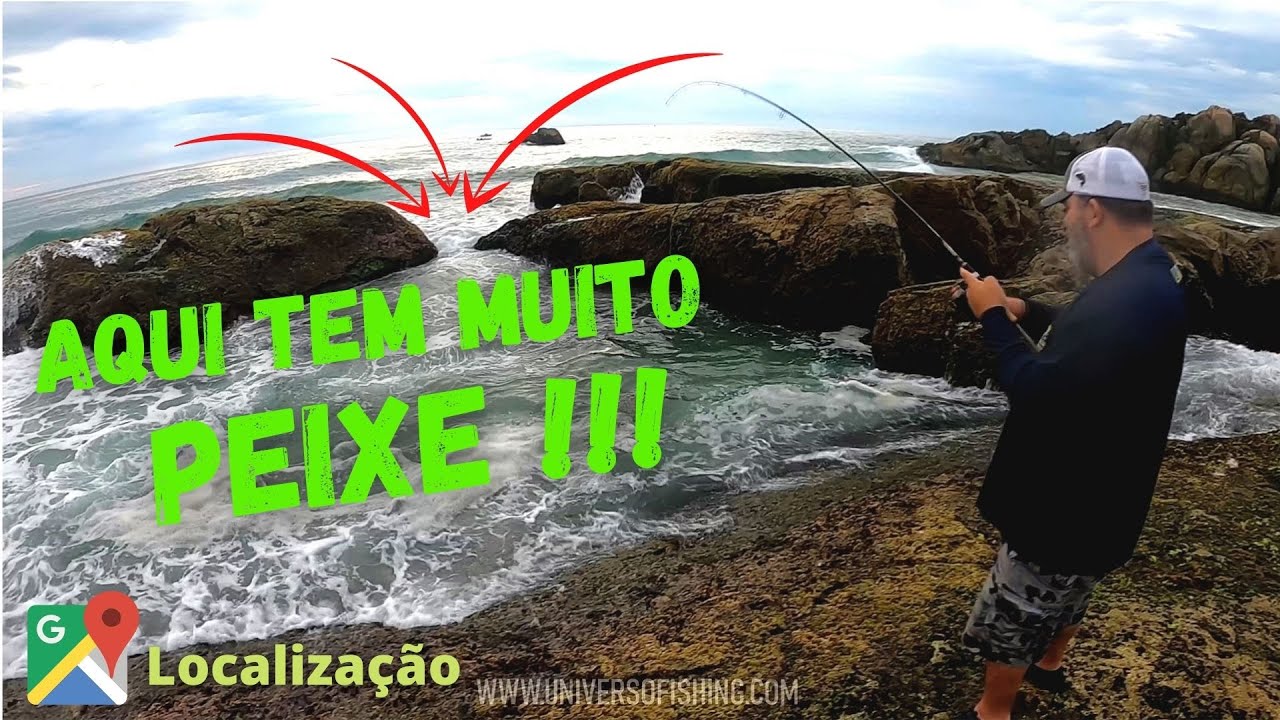 OLHA ESSE LUGAR - PESCARIA com ISCA ARTIFICIAL na COSTEIRA - Parte 1 | Loja UNIVERSO FISHING