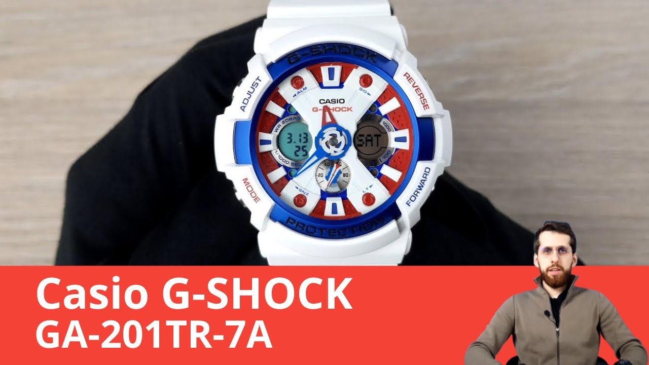 Яркие G-SHOCK на лето / Casio GA-201TR-7A