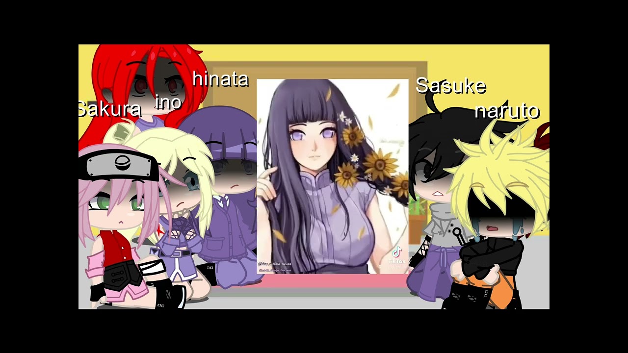 Naruto y algunos de sus  amigos reacciónan a el narusasu - sasunaru ,   Karinhina , sakuino