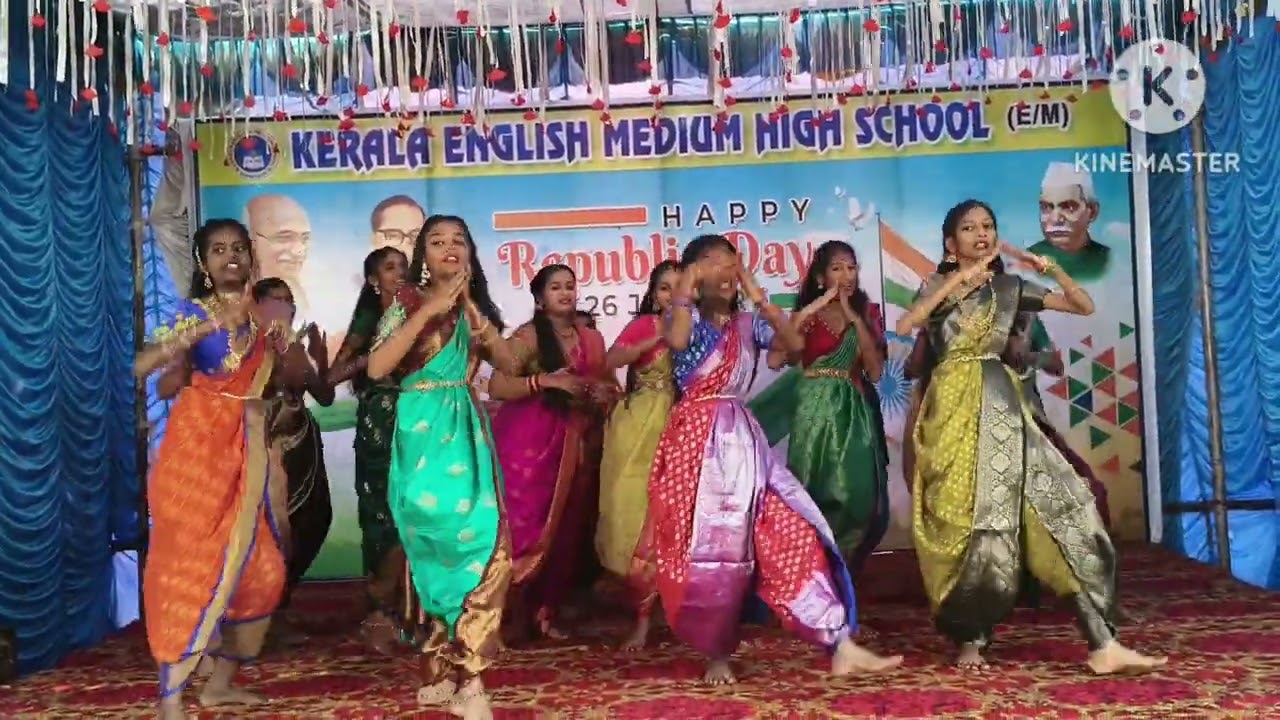 Remix song dance performed by Kerala English Medium School Dharmapuri, students.