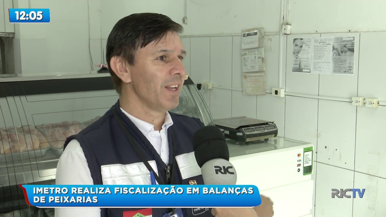 Imetro realiza fiscalização em balanças de peixarias em Joinville