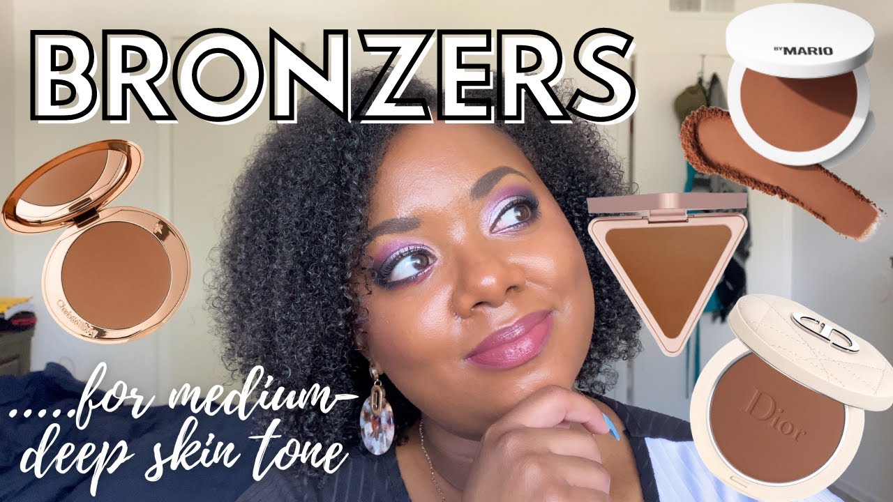 BRONZERS FOR MEDIUM-DEEP SKIN TONES?? | DIOR, CHARLOTTE TILBURY, MAKEUP BY MARIO, LYS BEAUTY