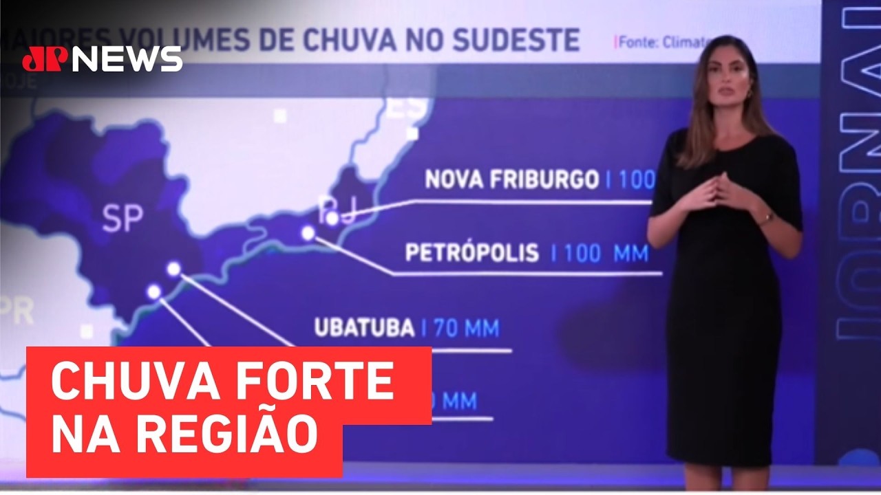 Previsão do Tempo: Alerta de temporais no Sudeste nesta quinta (12)