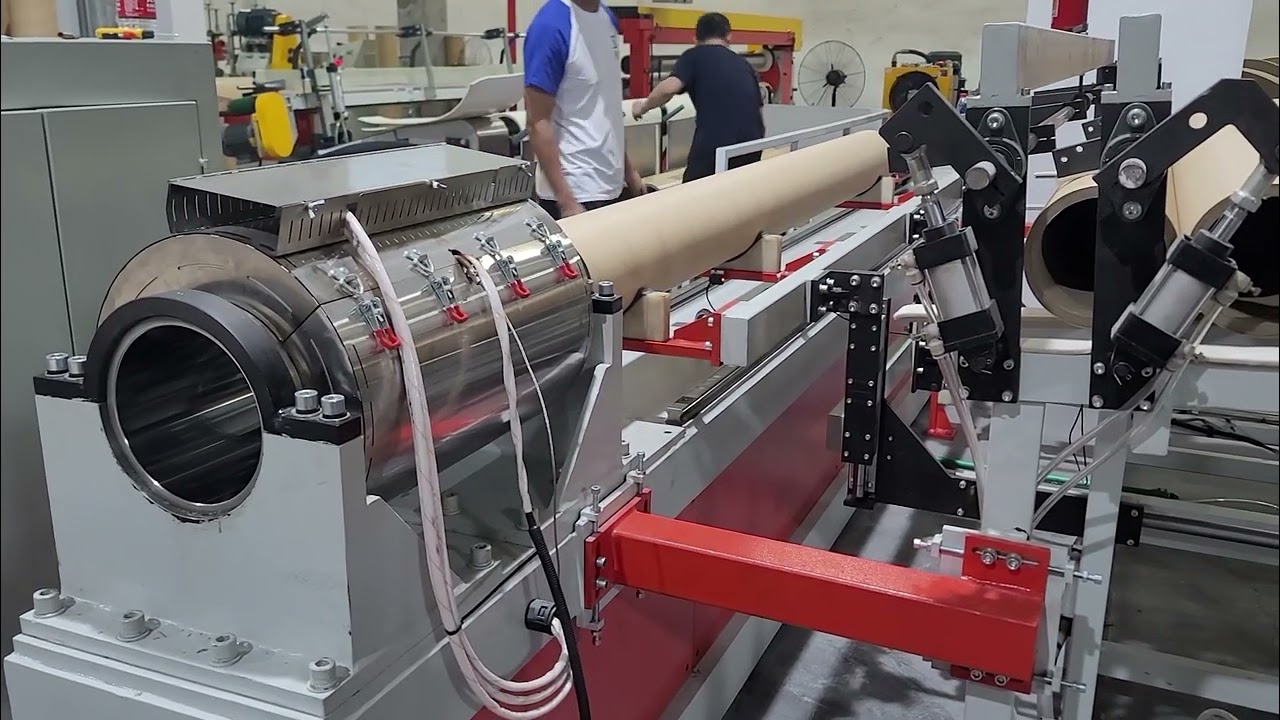 Seamless resin paper tube extruding machine from HuanLong Machnery in China #resinpapertubemachine