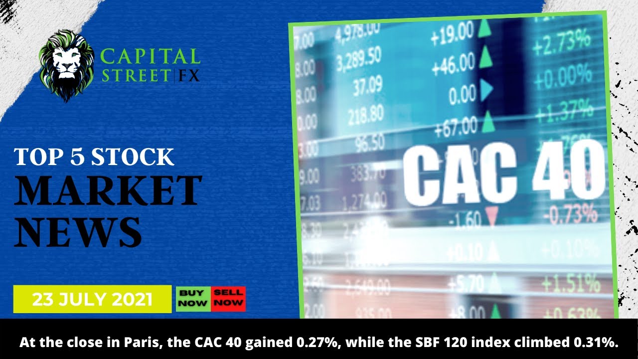 [CAC 40 Index] Technical Analysis & Stock Market News By Capital Street FX - July 23, 2021